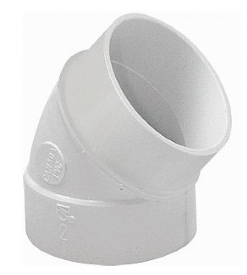 Koleno 45 °  M-Ž, PVC