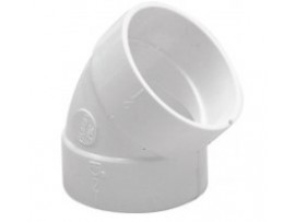 Koleno 45 ° Ž-Ž, PVC